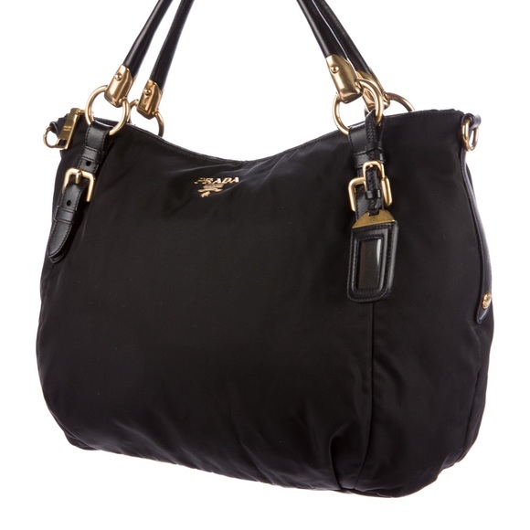 PRADA Tessuto Leather Trim Satchel w/ Adjustable Crossbody Strap - Picture 3 of 5